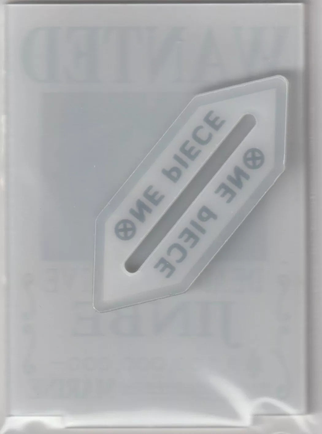 One PIece Acrylic Stand Wanted Poster Card Jinbe Crystal Ice effect