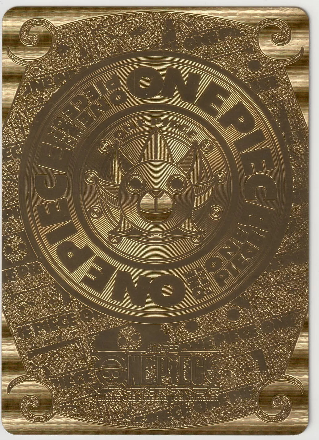 One Piece 26th Anniversary No.1 JR-07 Going Merry Gold Foil Card Rare