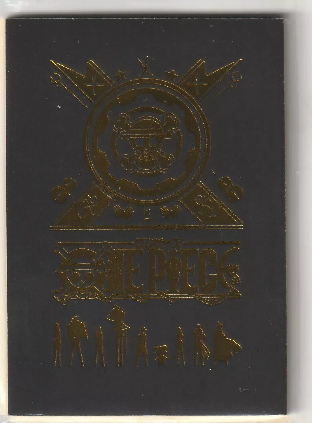 One Piece Anime Card Case Rare Gold Metal Coin Card Roronoa Zoro Straw Hats