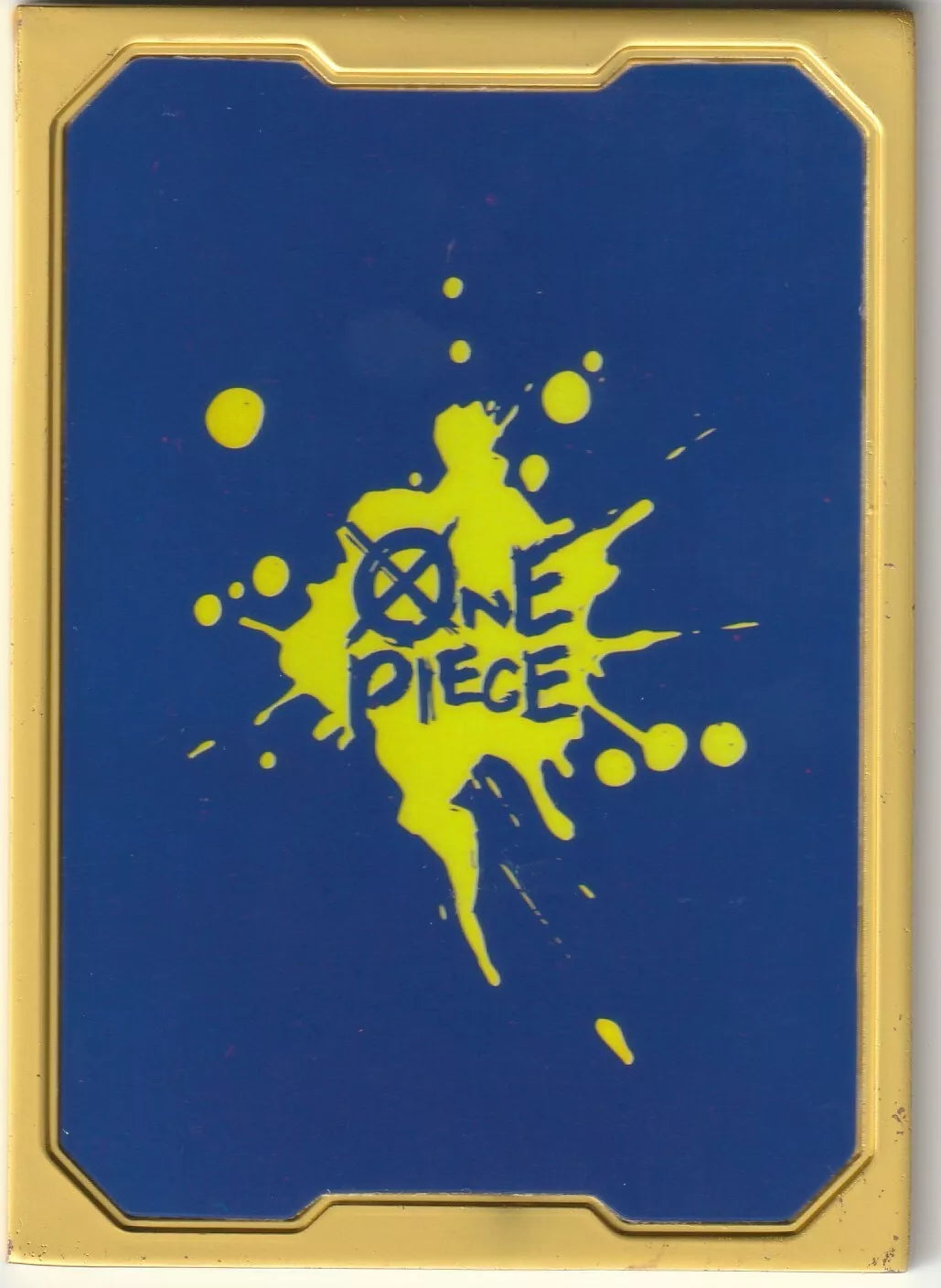 One Piece Rhapsody BR Oil Painting Card Metal Gold Frame Dracule Mihawk