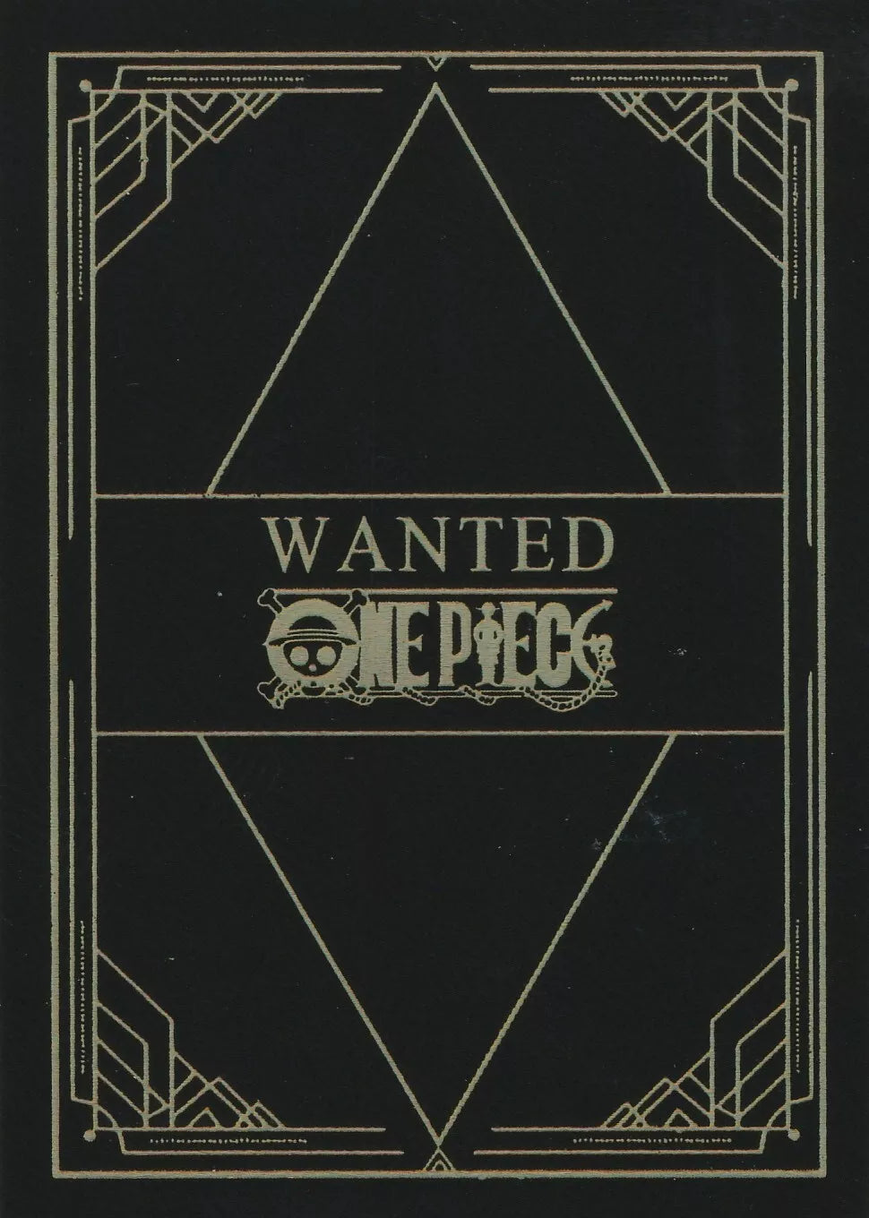 One Piece Wanted Poster XR XSL-01 Monkey D Luffy Black Gold Strawhat Pirates