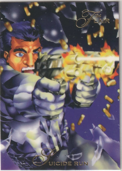 1994 Flair Marvel Inaugural Edition #132 Punisher Suicide Run Pack Fresh Vintage