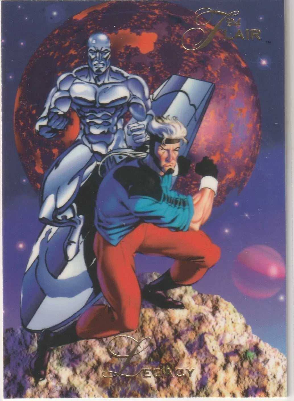 1994 Flair Marvel Inaugural Edition #133 Legacy Origin of Pack Fresh Vintage