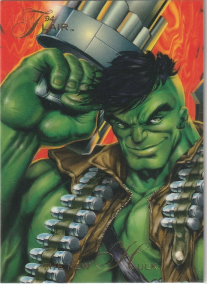 1994 Flair Marvel Inaugural Edition #77 The New Hulk Pack Fresh VIntage