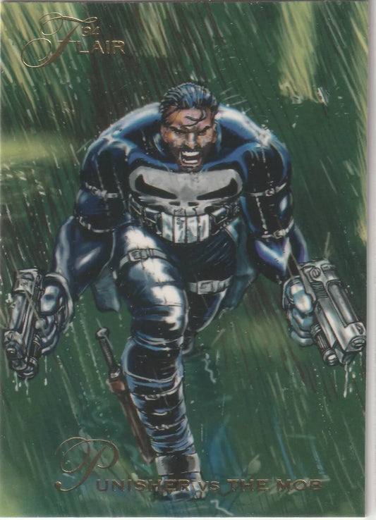 1994 Flair Marvel Inaugural Edition #87 Punisher vs The Mob Pack Fresh VIntage