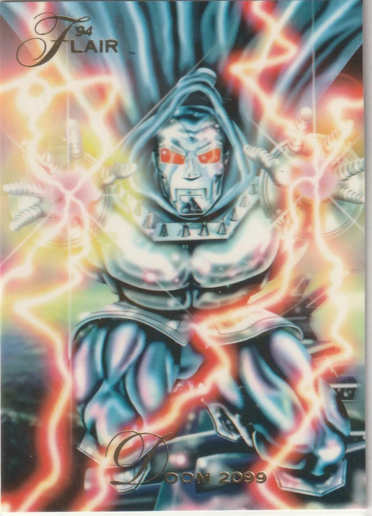 1994 Flair Marvel Inaugural Edition #99 Doom 2099 Future Pack Fresh VIntage