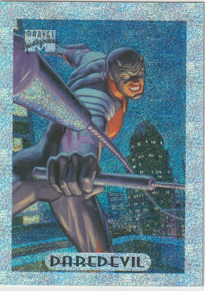 1994 Fleer Marvel Masterpieces Silver Holofoil 3 of 10 Daredevil (1:3 packs)