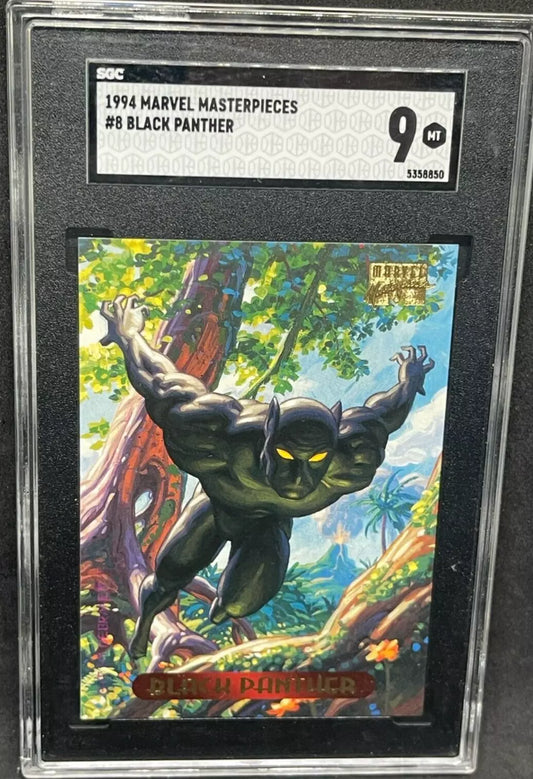 1994 Fleer Marvel Masterpieces #8 Black Panther SGC 9 Mint Vintage