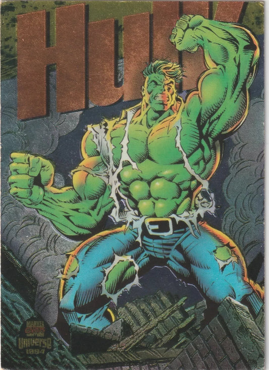 1994 Fleer Marvel Universe Power Blast 5 of 9 Hulk Limited Edition Rare