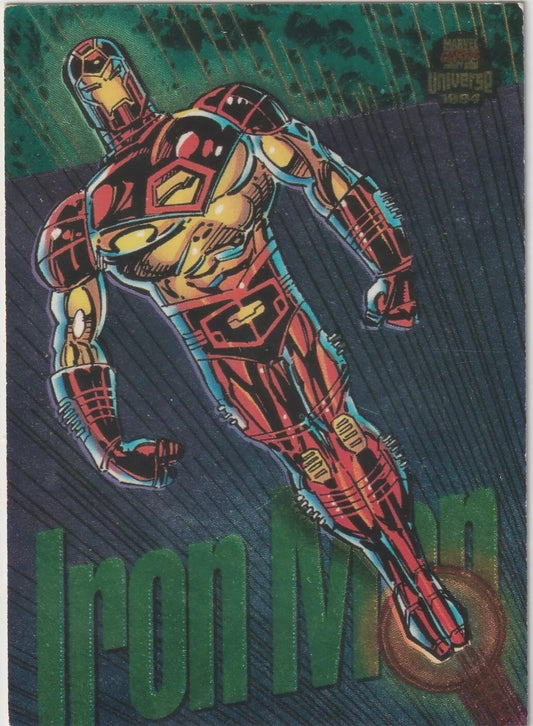 1994 Fleer Marvel Universe Power Blast 7 of 9 Iron Man Limited Edition