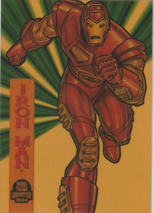 1994 Marvel Universe Suspended Animation #4 Iron Man Vintage Insert Rare
