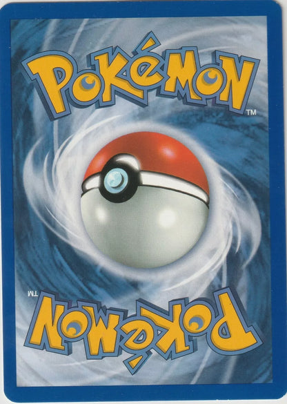 "Standard Pokémon card back featuring a Pokéball with the Pokémon logo on a blue background."