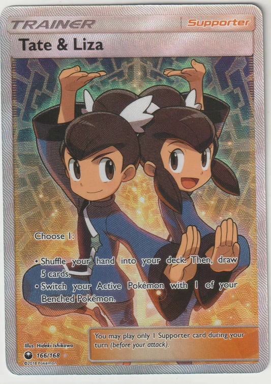 2018 Pokemon Celestial Storm Full Art Ultra Rare Trainer Foil 166 Tate & Liza NM