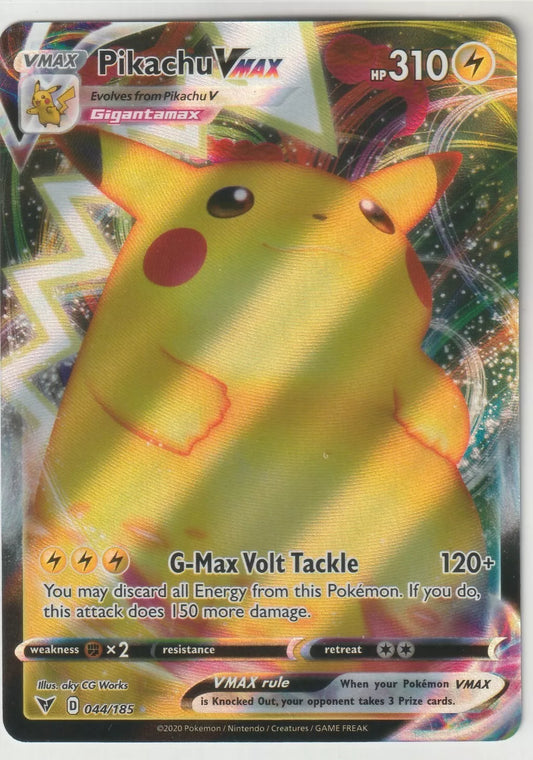 2020 Pokemon Vivid Voltage Ultra Rare Foil 044/185 Pikachu VMAX NM