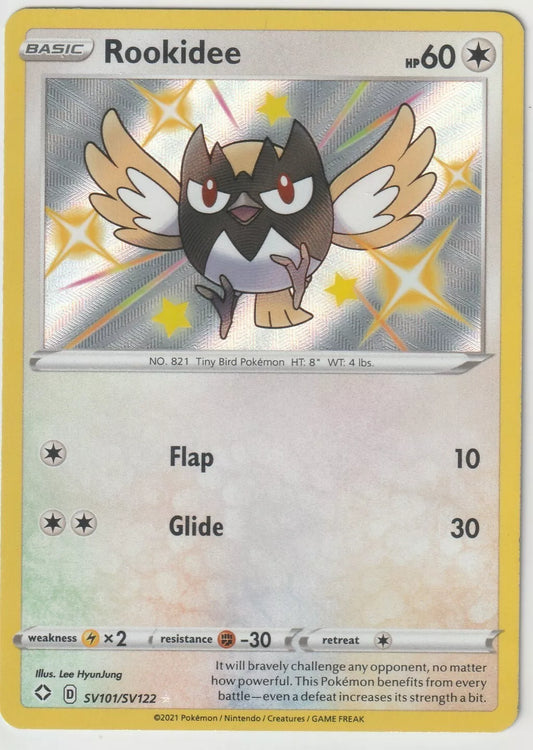 2021 Pokemon Shining Fates Shiny Rare Holo SV101/SV122 Rookidee