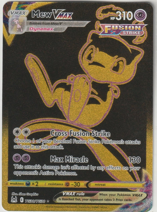 2022 Pokemon Lost Origin Full Art Ultra Rare Goil Foil TG30 Mew VMAX NM