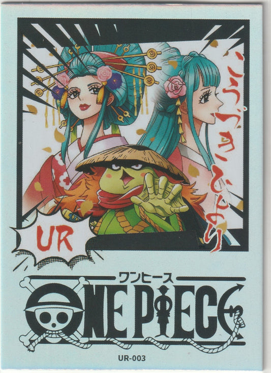 One Piece Anime Card UR-003 Foil Refractor Iconic Scenes Kozuki Hiyori Kawamatsu
