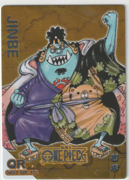 One Piece 26th Anniversary No.1 QR-10 Jinbe Chibi Card