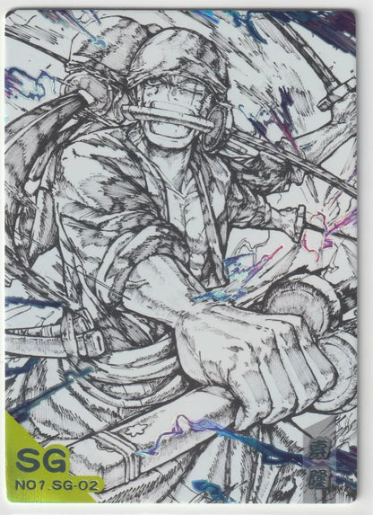 One Piece 26th Anniversary No.1 SG-02 Roronoa Zoro King of Hell Sketch Art