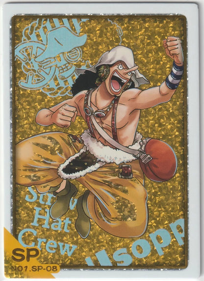 One Piece 26th Anniversary No.1 SP.08 Usopp Sogeking Short Print Glitter Foil