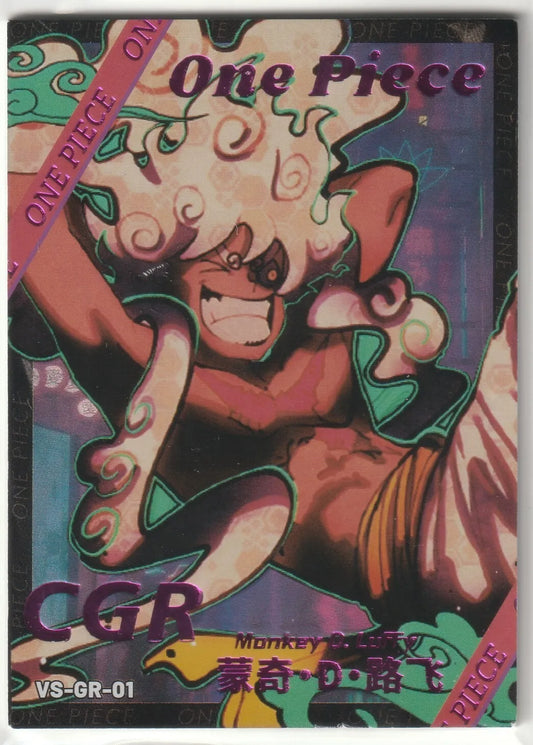 One Piece Anime Card - CGR VS-GR-01 Monkey D Luffy Joyboy Thick Stock Unique Art