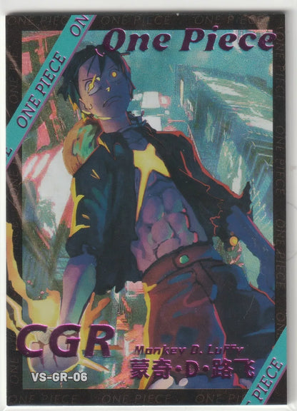 One Piece Anime Card - CGR VS-GR-06 Monkey D Luffy Thick Stock Unique Art