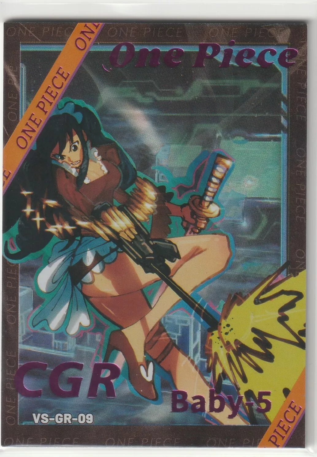 One Piece Anime Card - CGR VS-GR-09 Baby-5 Waifu Thick Stock Unique Art