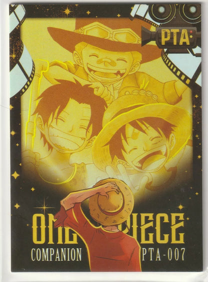 One Piece Anime Card - PTA-007 Companions Monkey D Luffy Ace Sabo Brothers