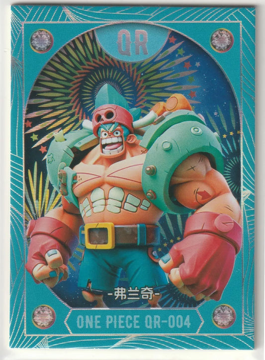 One Piece Anime Card - QR-004 Franky Cyborg 3D style QR Chibi Cute