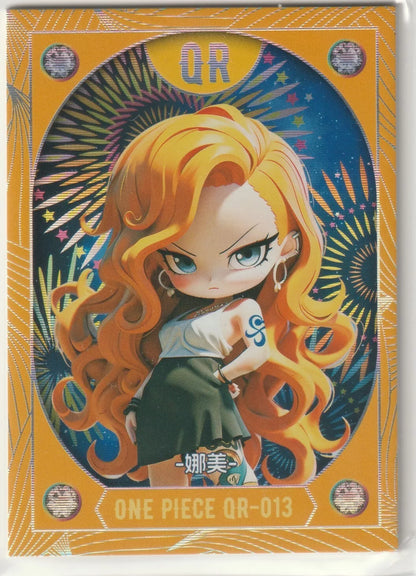 One Piece Anime Card - QR-013 Nami Cat burglar 3D style QR Chibi Cute