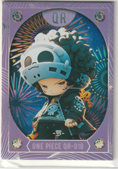 One Piece Anime Card - QR-018 Trafalgar D Law 3D style QR Chibi Cute