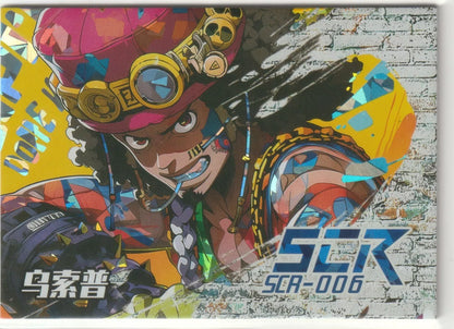 One Piece Anime Card - SCR-006 Usopp Sogeking Mecha Art Crystal Effect