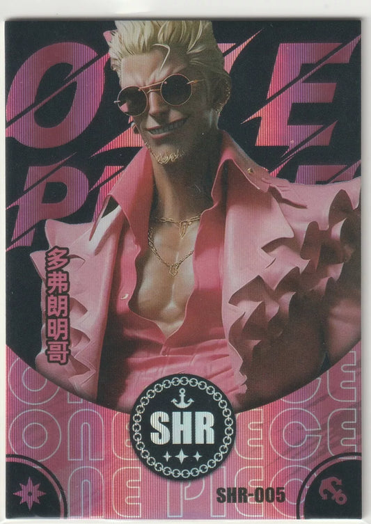 One Piece Anime Card - SHR-004 Donquixote Doflamingo 3D Style Art Amazing Foil