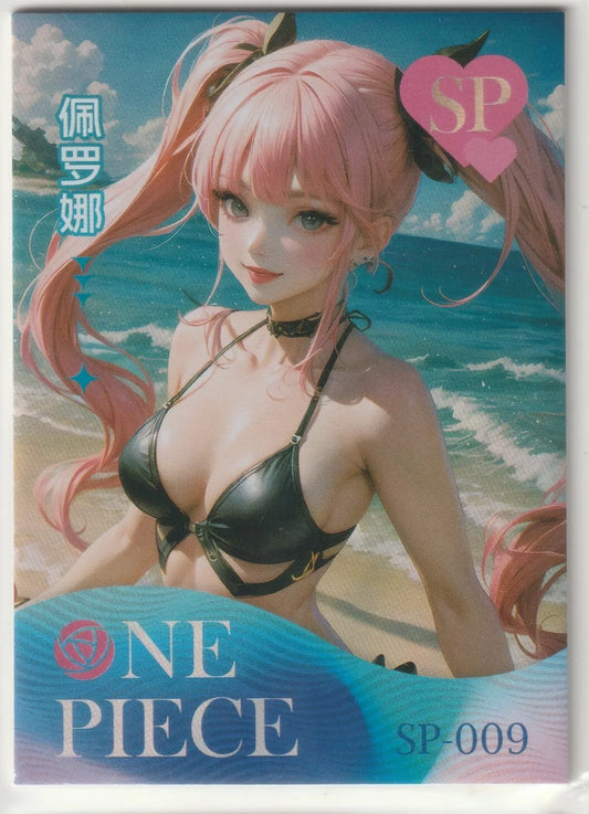 One Piece Anime Card - SP-009 Perona Swimsuit Sexy Waifu At the beach