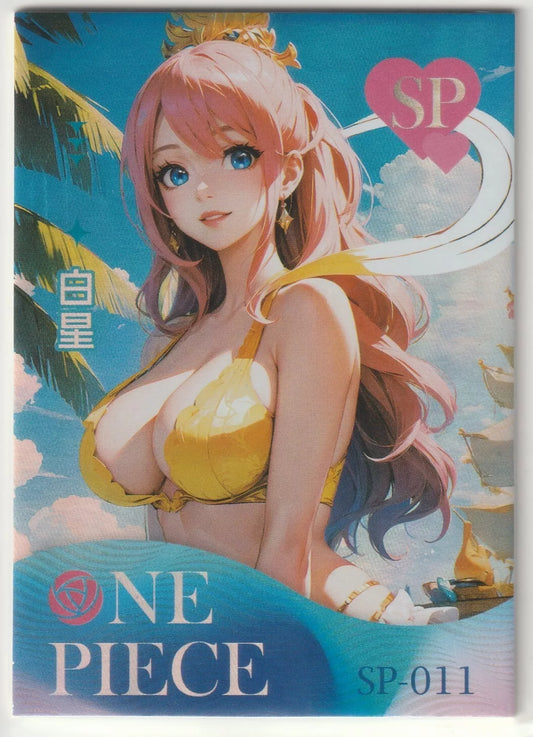 One Piece Anime Card - SP-011 Shiharoshi Swimsuit Sexy Waifu At the beach