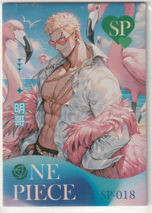 One Piece Anime Card - SP-018 Donquixote Doflamingo At the beach Husbando