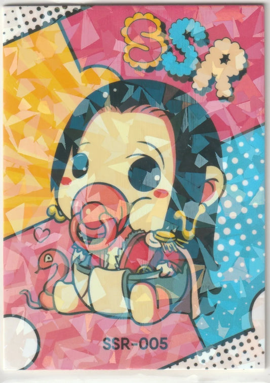 One Piece Anime Card - SSR-005 Empress Boa Hancock in Diapers Baby QR Chibi Cute