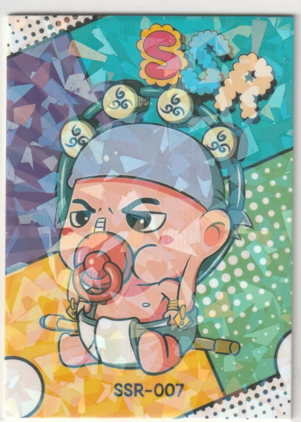 One Piece Anime Card - SSR-007 Enel in Diapers Baby QR Chibi Cute