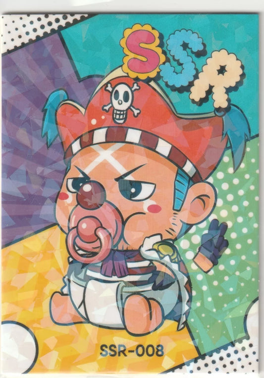 One Piece Anime Card - SSR-008 Emperor Buggy in Diapers Baby QR Chibi Cute