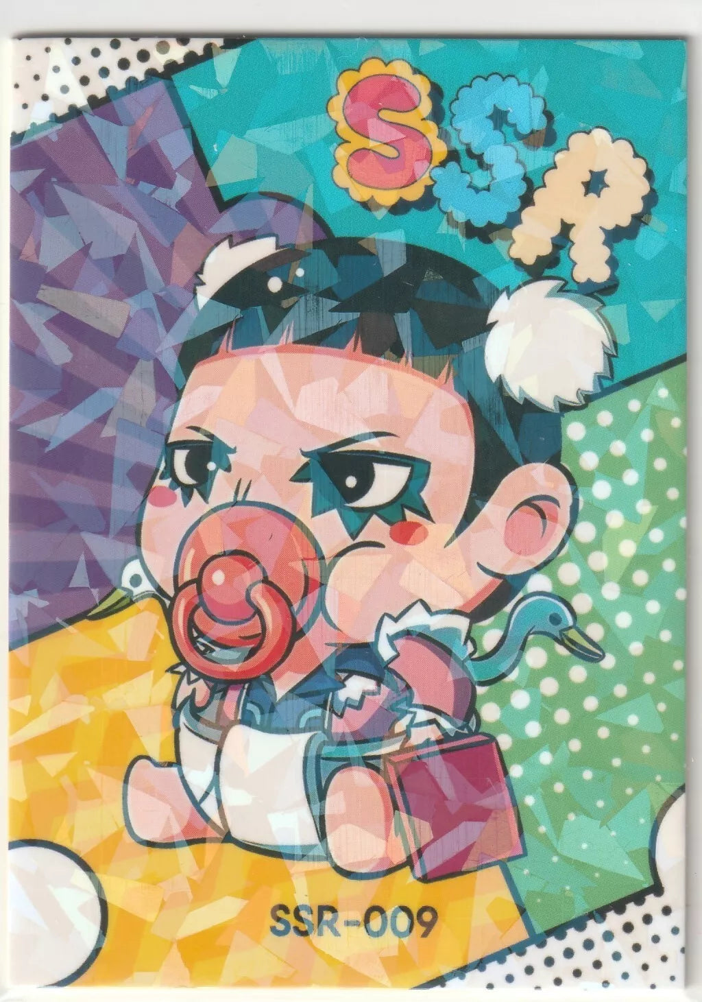 One Piece Anime Card - SSR-009 Bon Kurei Mr 2 Diapers Baby QR Chibi Cute