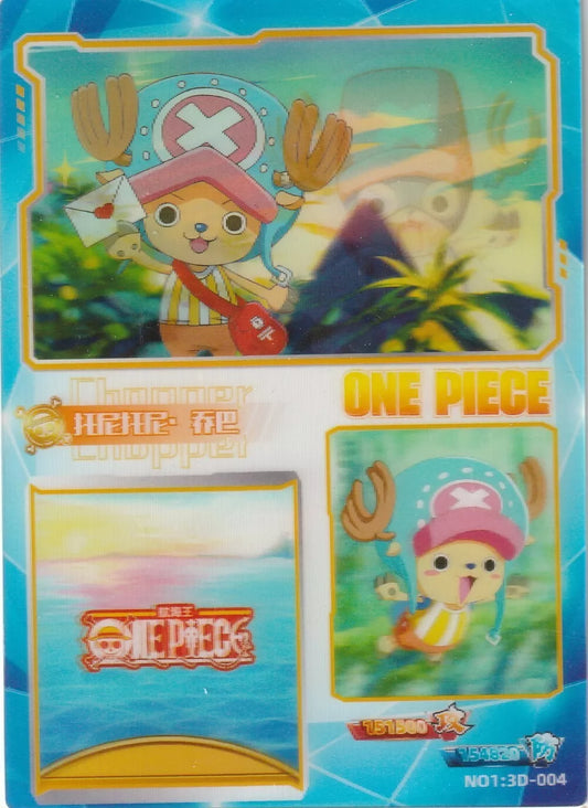 One Piece Anime Card 3D-004 3D Holo Lenticular Multi Picture Tony Tony Chopper