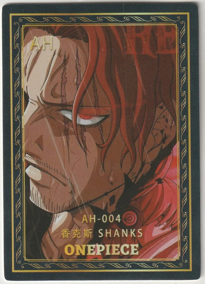 One Piece Anime Card AH-004 Super Close Up Portrait Red Hair Shanks Amazing