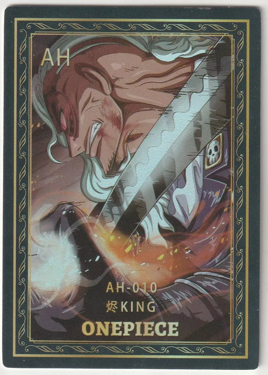 One Piece Anime Card AH-010 Super Close Up Portrait King Beast Pirates Tobiroppo