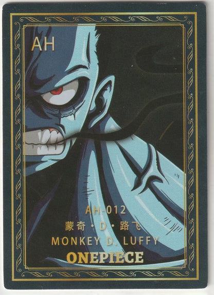 One Piece Anime Card AH-012 Super Close Up Portrait Nightmare Monkey D Luffy