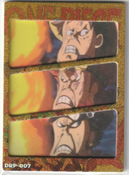 One Piece Anime Card DRP-007 Worst Generation Luffy Kid Law Funny Faces