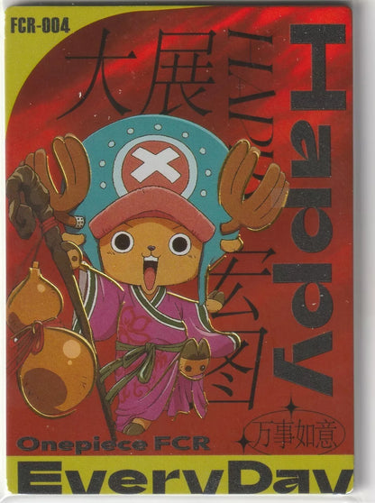 One Piece Anime Card FCR-004 Chopper Happy Everyday Greeting Foil Texture