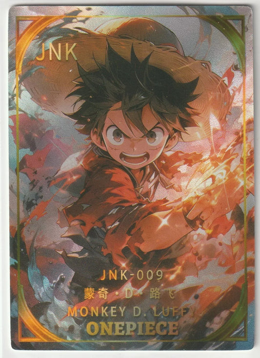 One Piece Anime Card JNK-009 Matte Foil Action Pose Monkey D Luffy Cute