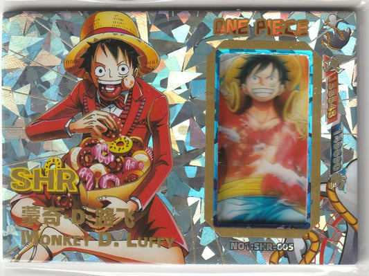 One Piece Anime Card No.1 SHR-005 Large Film Cell Crystal Foil Monkey D Luffy