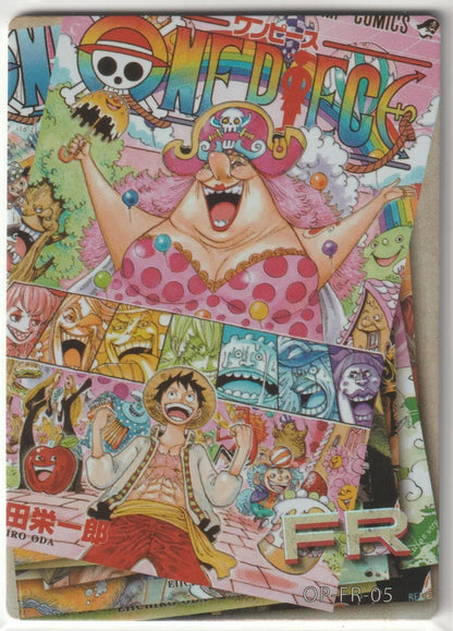 One Piece Anime Card OP-FR-05 Jump Comics Manga Cover Monkey D Luffy Big Mama