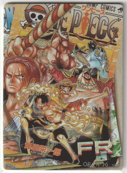 One Piece Anime Card OP-FR-16 Jump Comics Manga Cover Portgas D Ace Luffy